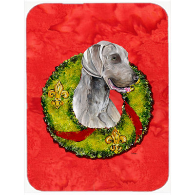 East Urban Home Weimaraner Glass Cutting Board