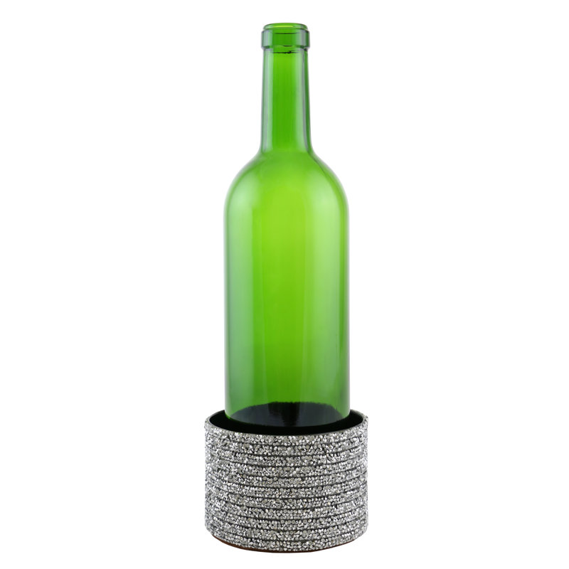 Sous-verre à vin en métal décoré surface protector