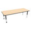 Table d'activités préscolaire rectangulaire à hauteur réglable avec roulettes-50509301-50509290-50509292