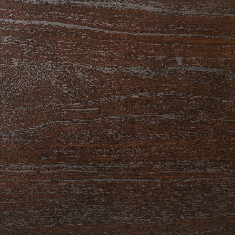 Table de chevet rectangulaire 2 tiroirs Copper, Dark Brown/Copper