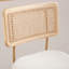 Tabouret de comptoir de 26,2 po avec dossier en rotin et structure en bois massif Uniondale-260546056