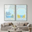 Mediterranean window set High-Gloss Frameless Acrylic Glass Wall Art Nautical & Beach Print by Oliver Gal, Ready to Hang, 10 x 15-19515101-249454376