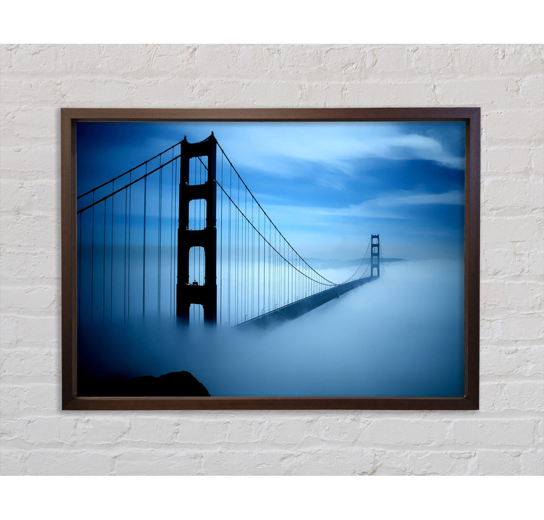 Golden Gate Bridge Fog - Einzelne Bilderrahmen Kunstdrucke auf Leinwand