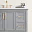 Ensemble de meuble-lavabo autoportant 48 po avec 2 poignées entièrement assemblé