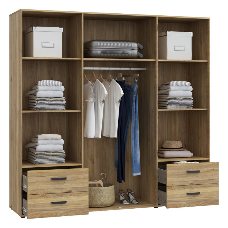 Mokkaro Manufactured Wood Wardrobe
