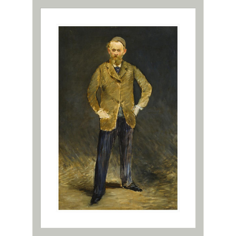 Autoportrait par estampe numérique encadrée, 29,5 po H x 21,38 po L