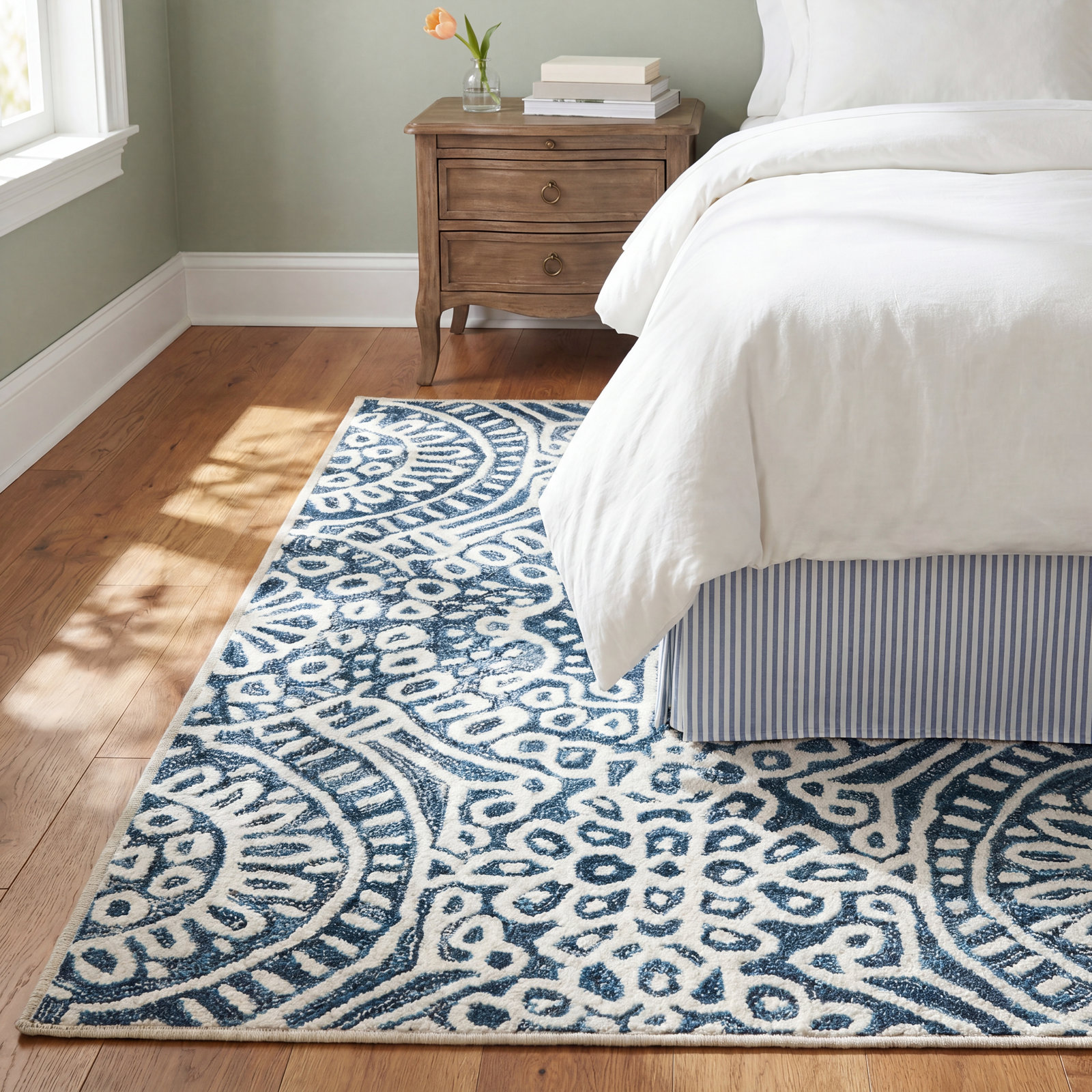 Temple Ink Machine Washable Rug, Rectangle 3' x 5'