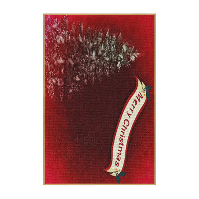 Tapis de noël zone rouge