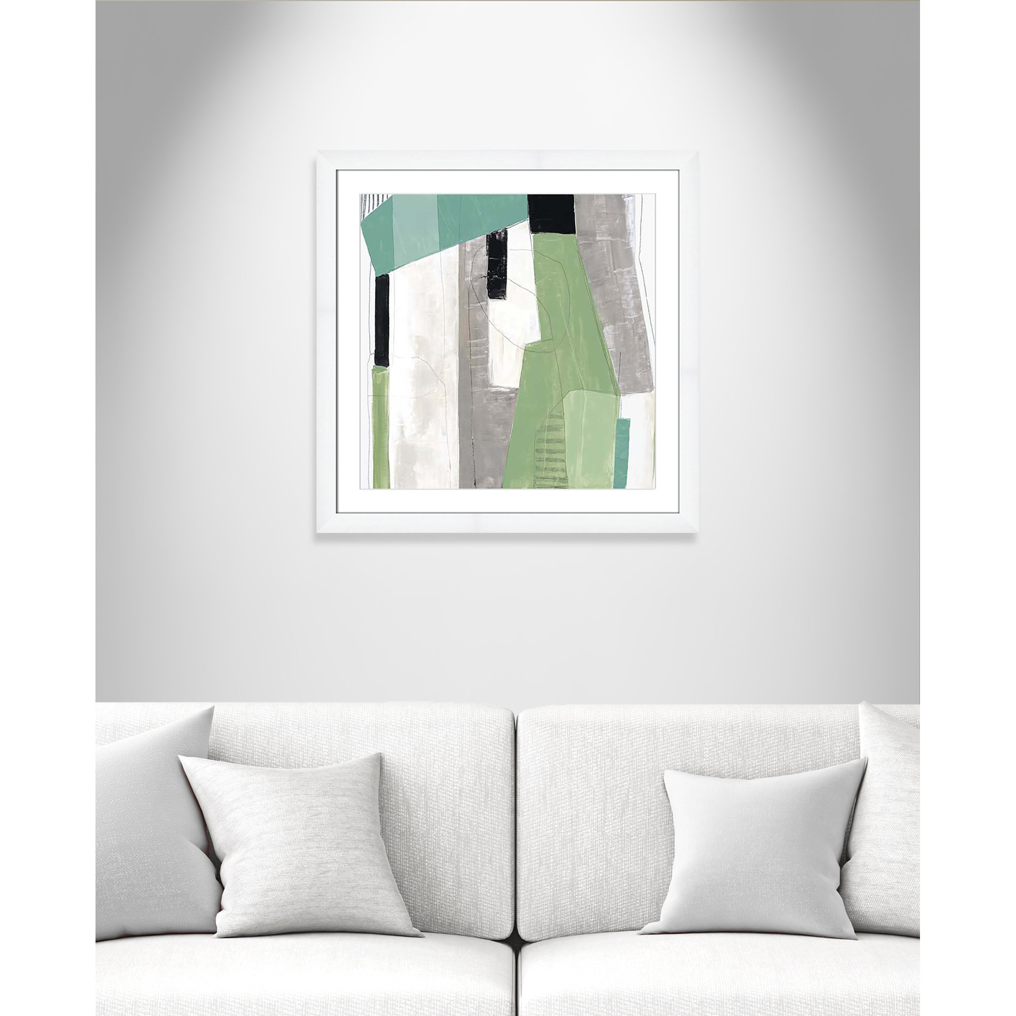 Evergreen Essence I by Tom Reeves, 29" H x 29" W x 1.25" D, White Cube Framed