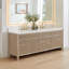 Lala 84" Double Bathroom Vanity with Grain White Engineered Stone Countertop without Mirror-2077209833