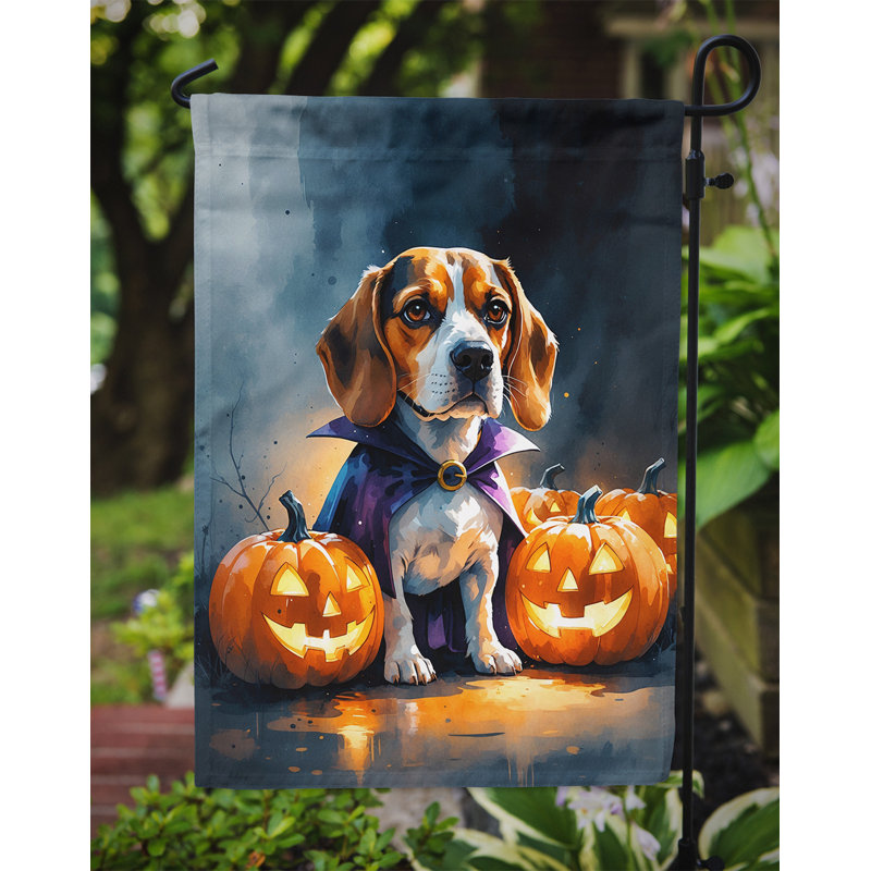 Drapeau de jardin chiot Halloween, Beagle