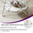 2-Tier Coffee Table with Glass Top and Faux Marble Shelf, Modern Style, for Living Room-580393905