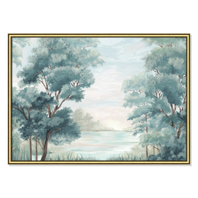 LeeRoy "Calm Forest River" Painting