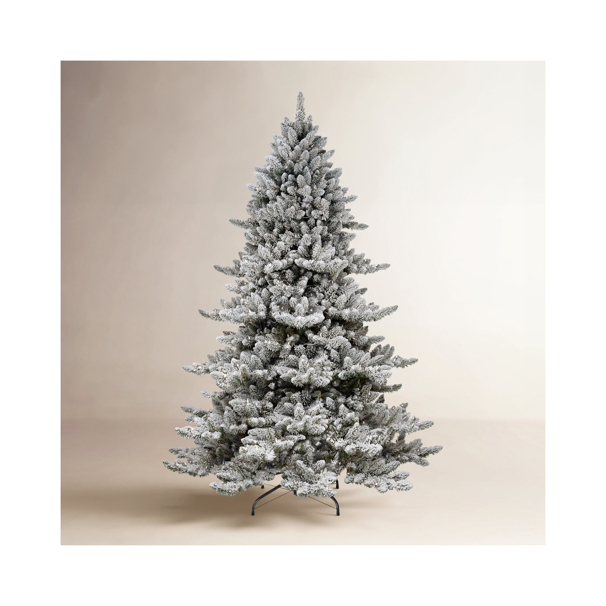 Lighted Spruce Christmas Tree, 7.5' H