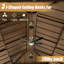Pavillon de jardin en bois massif avec toit double en acier galvanisé-884491970