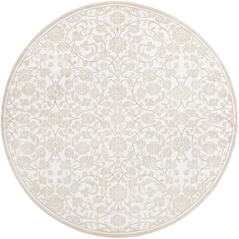 Emigdio Oriental Indoor Rug, Round 7'10"