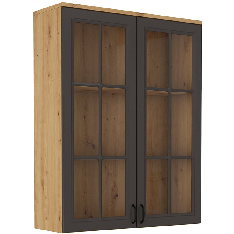 Bromsgrove Display Cabinet,  Grey/Brown
