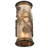 Steel Flush Mounted Sconce