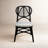 Aileen Rattan Dining Chair - Black