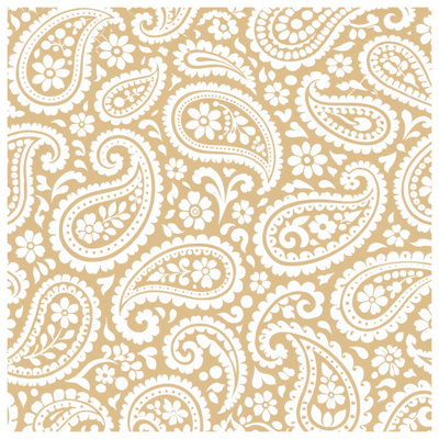 Édredon beige à motif cachemire
