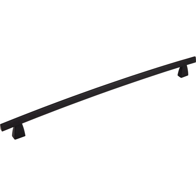 Arched Bar Pull, Black, 12" Center to Center