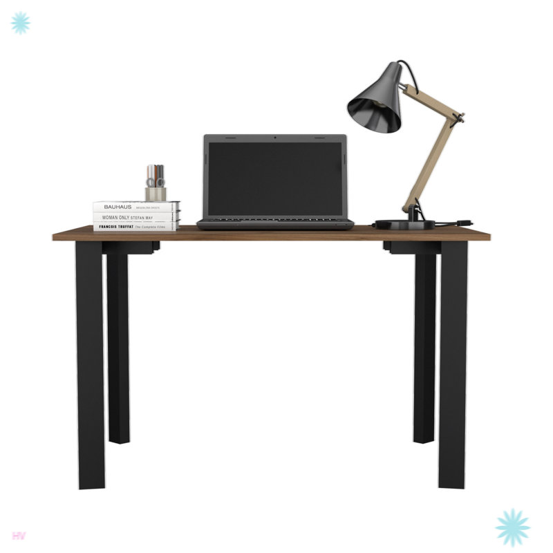 47" Brown and Black Computer Desk