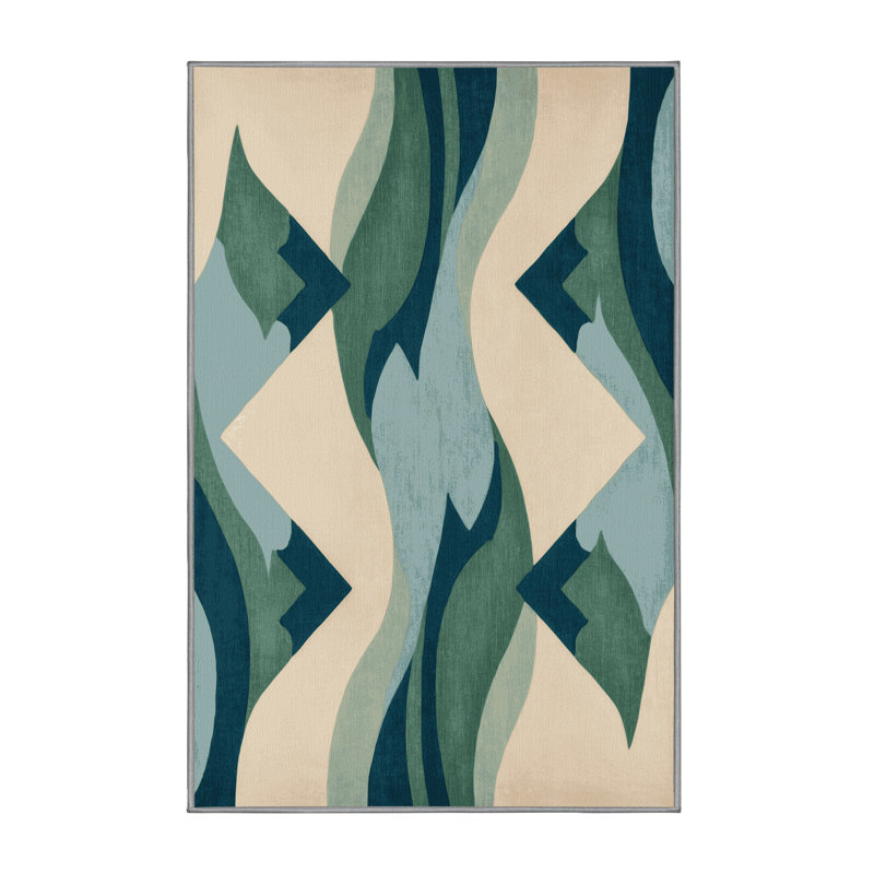 Crescent Horizons Rug, Rectangle 2' x 3'