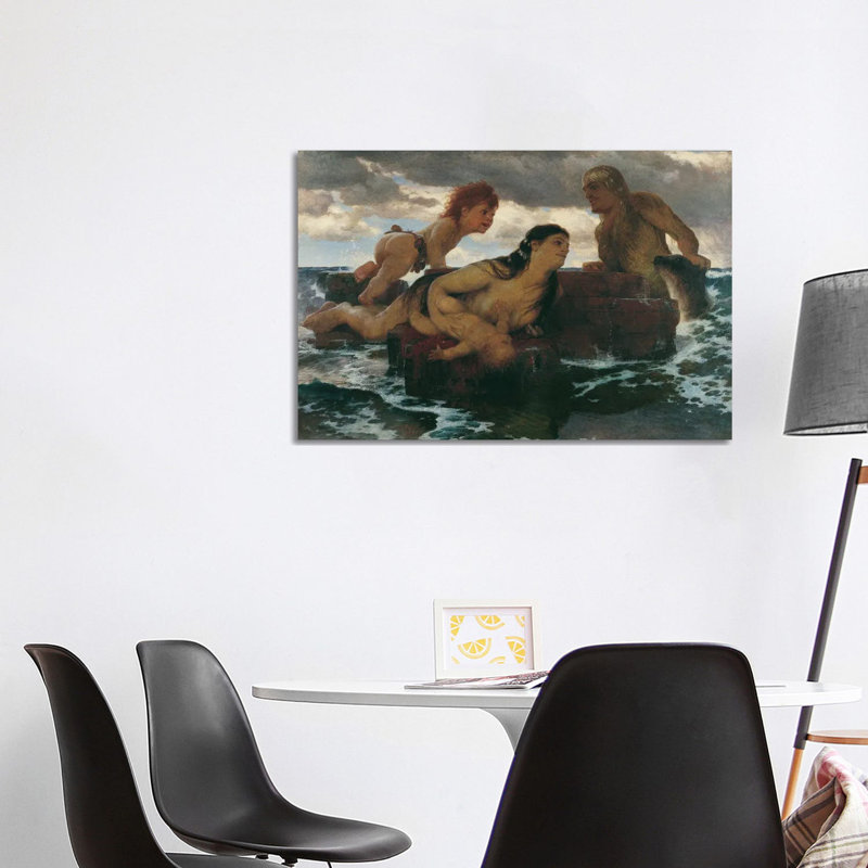 «Marine Idylle» - reproduction d'art sur toile tendue, reproduction d'art sur toile tendue, H 26 po x l 40 po, Toile tendue