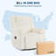 Fauteuil de massage électrique avec chaleur, massage, siège rembourré doux, dossier et accoudoirs-378266463