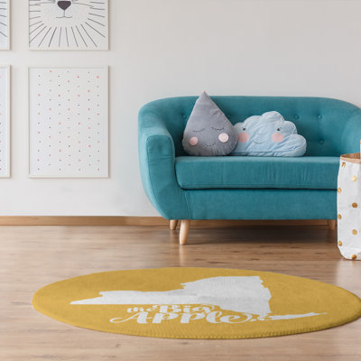Tapis en poly-chenille big pomme ny