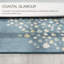 Tapis bleu / gris en laine / soie touffetée à la main Farley-2025365956