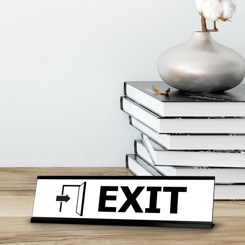 Exit Desk Sign