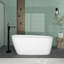 Baignoire de trempage autoportante en acrylique de 58,5 po x 28,08 po-92361350