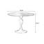 Table de salle à manger ronde, plateau de table en bois de frêne massif avec base en acier au carbone robuste, assemblage facile, table tulipe de style Mid-Century pour la salle à manger et la cuisine-1111563798