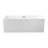 58" Streamline Freestanding Soaking Acrylic Bathtub With Drain and Bamboo Tray-75137186