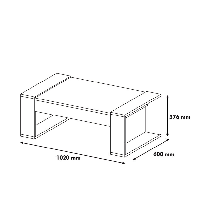 Table basse Bianeth, Beige