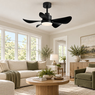 28 lnch Ceiling Fans with Lights and Remote/APP Control