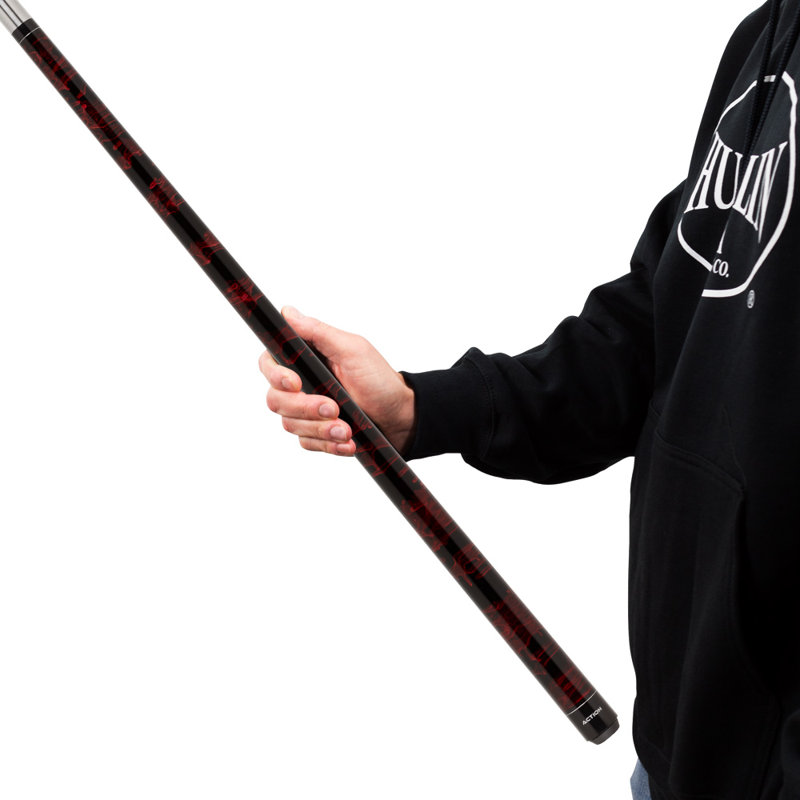 Action VAL03 Value Series Burgundy Drip Pool Cue - 19oz, 19 oz.