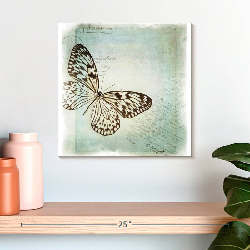 Brampt Floating Butterfly I, 16" H x 16" W