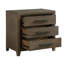Table de chevet en noyer foncé 3