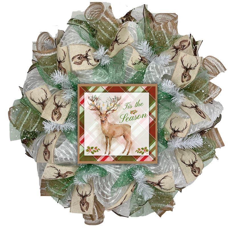 Christmas Reindeer Wreath Tis The Season