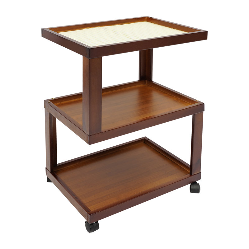 3-Tier Wood End Table