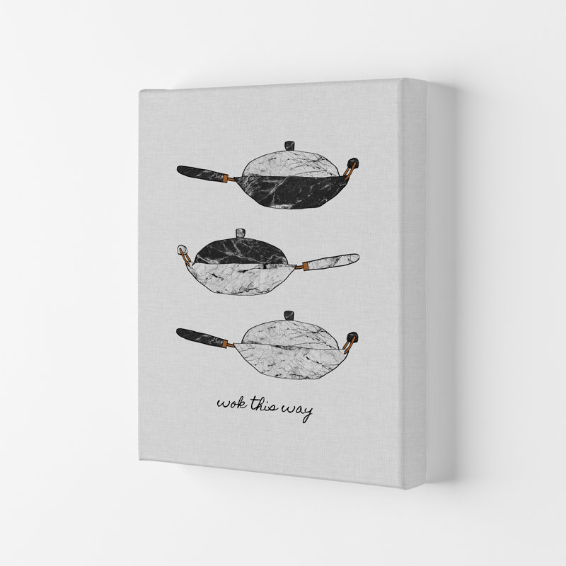 Wok This Way - Print, 84.1cm H x 59.4cm W x 4cm D, Wrapped Canvas