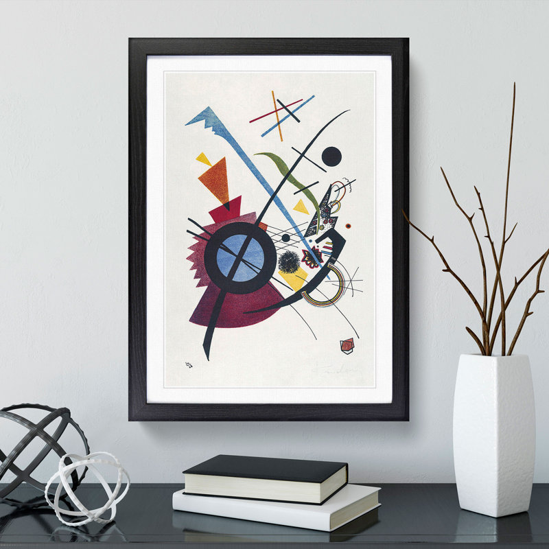 Violet by Wassily Kandinsky - Framed Print, 65cm H x 48cm W x 2cm D, Black