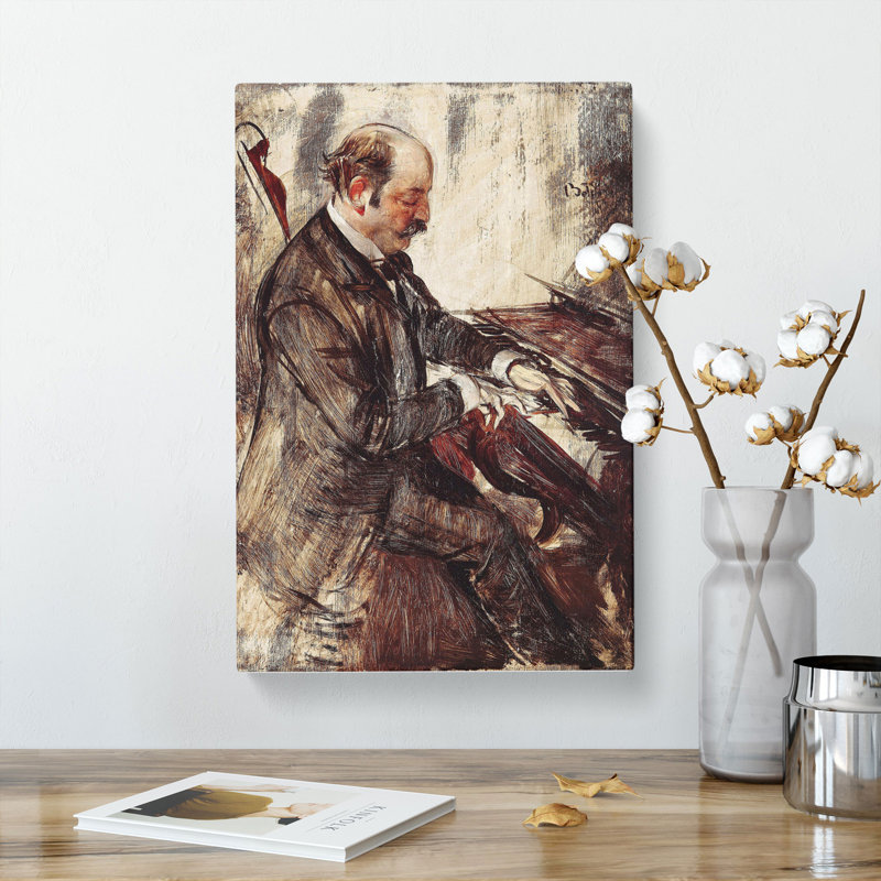 Giovanni Boldini The Pianist by Giovanni Boldini - Wrapped Canvas, 76cm H x 50cm W x 3cm D