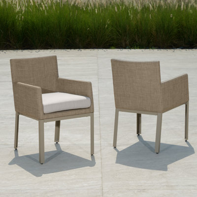 Santrez Sling Outdoor Dining Armchair with Sunbrella® Cushions