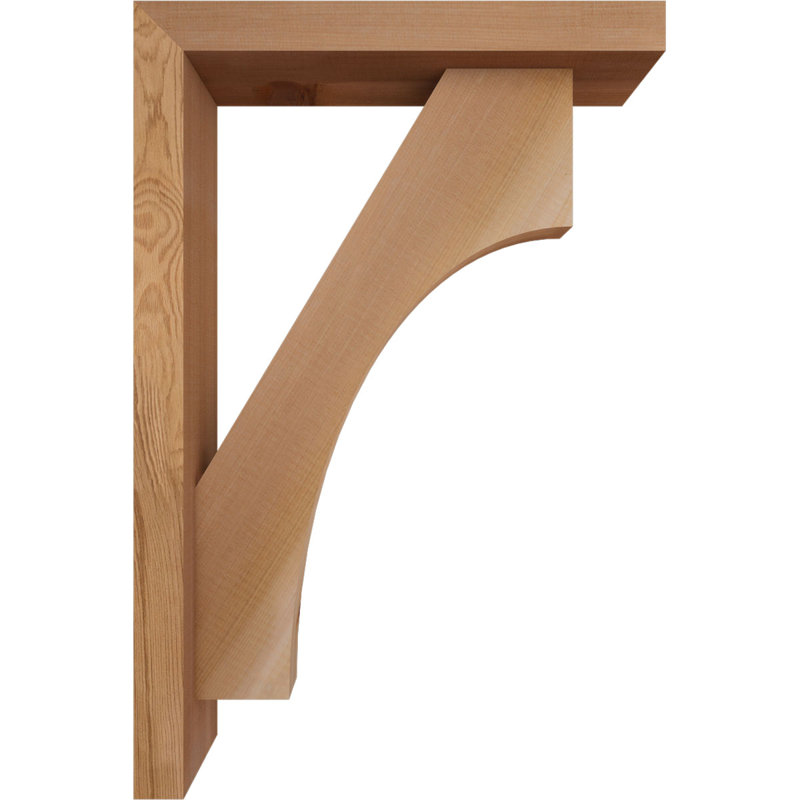 Support Westlake Block avec support décalé, 24x16, Cèdre rouge occidental de l 3 1/2 po (lisse)