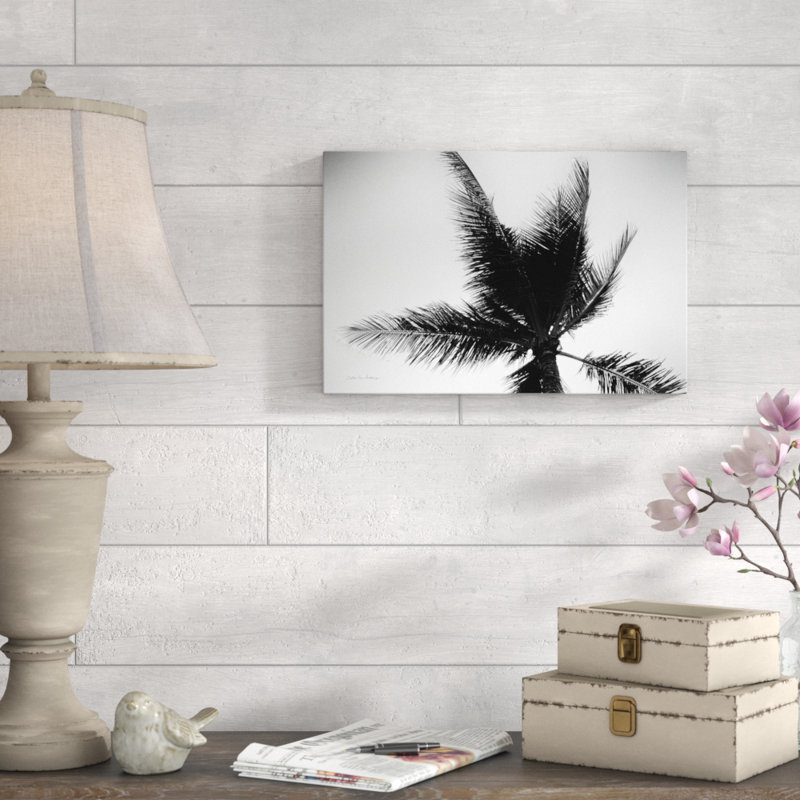 Reproduction de photo sur toile, "Palm Tree Looking up IV" par Debra Van Swearingen, H 12 po x l 18 po x P 1,25 po