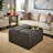 Bleona Faux Leather Ottoman