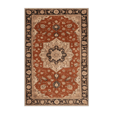 Machine Washable Persian Brown Area Rug